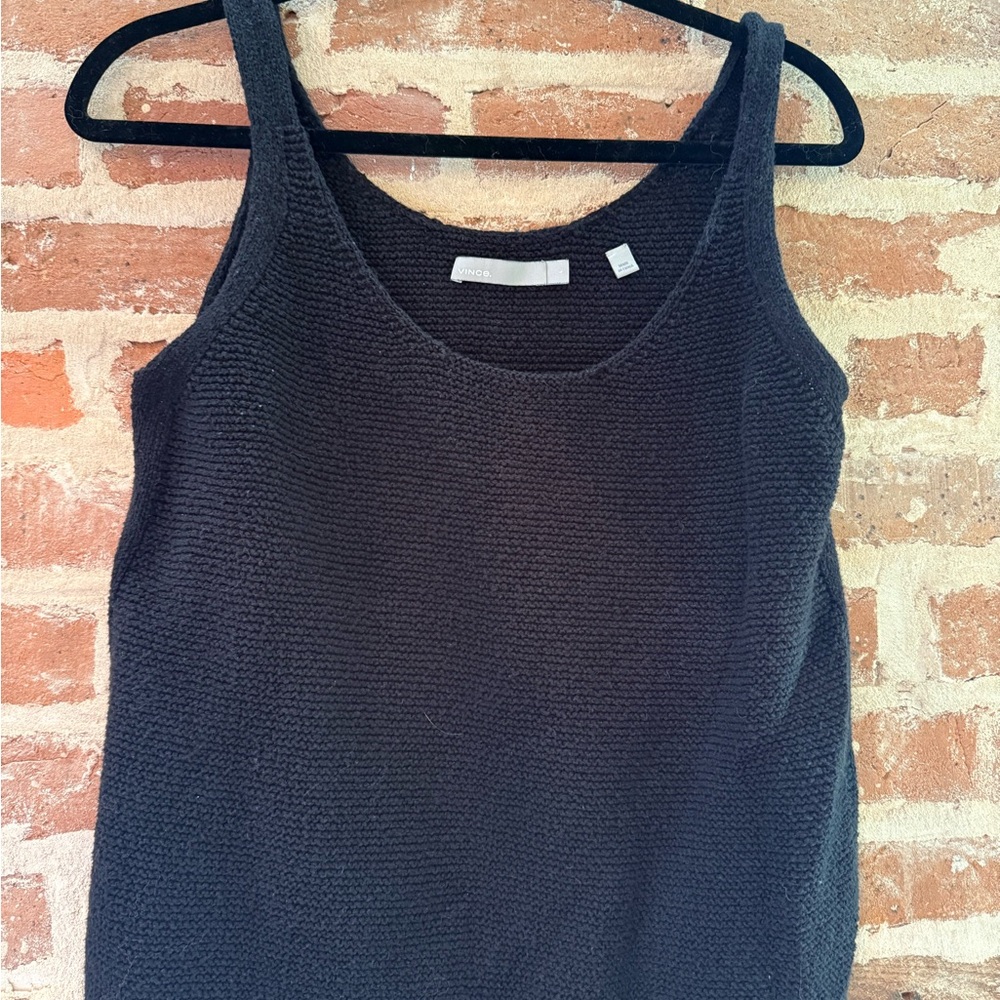 Vince Black Knit Tank Top